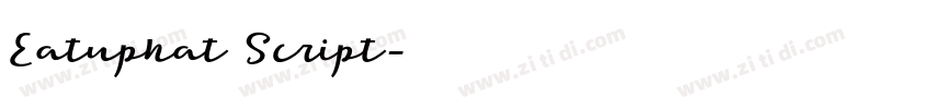 Eatuphat Script字体转换